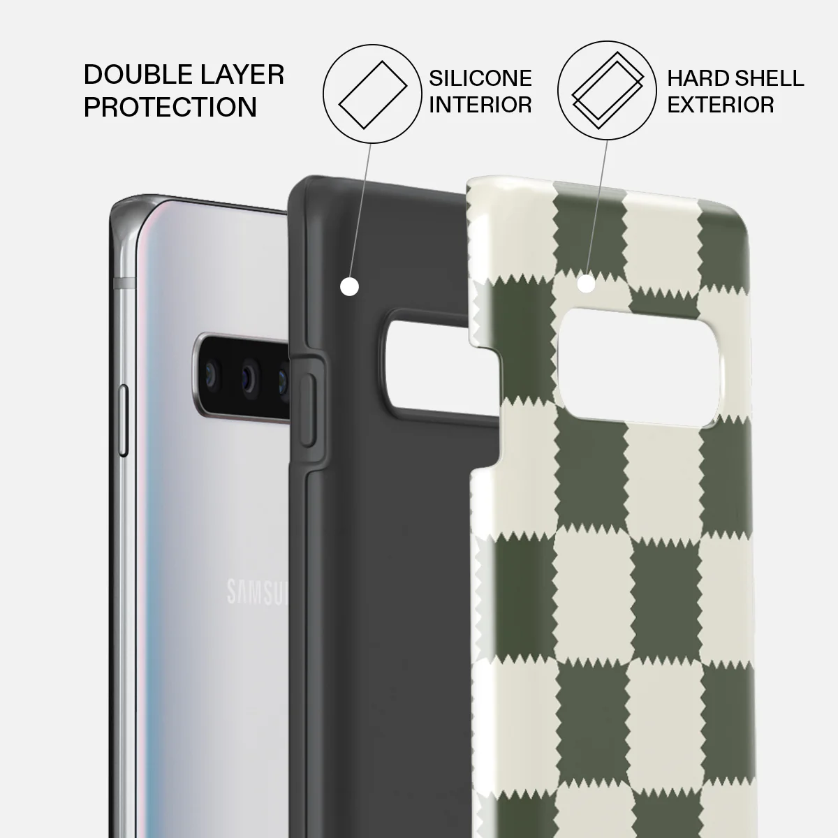 Retro Grid - Samsung Galaxy S10 4G Case - Image 2