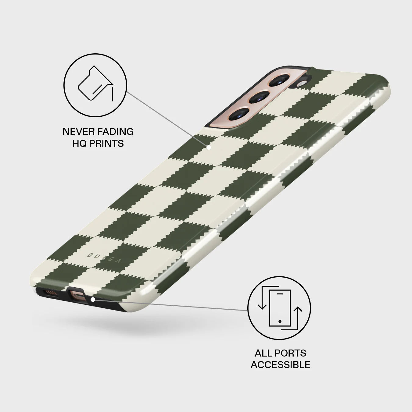Retro Grid - Samsung Galaxy S21 Plus Case - Image 3