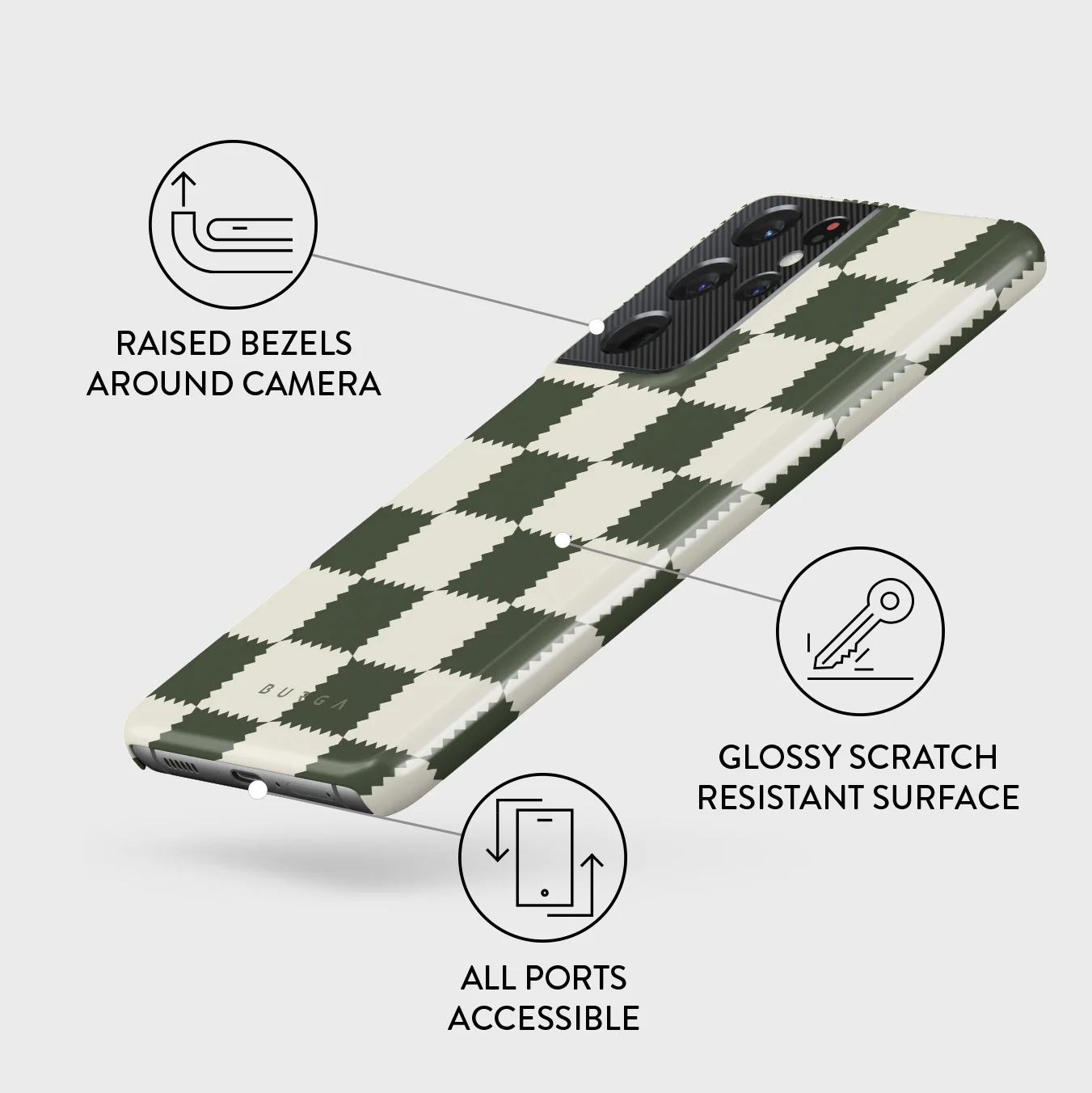 Retro Grid - Samsung Galaxy S21 Ultra Case - Image 3