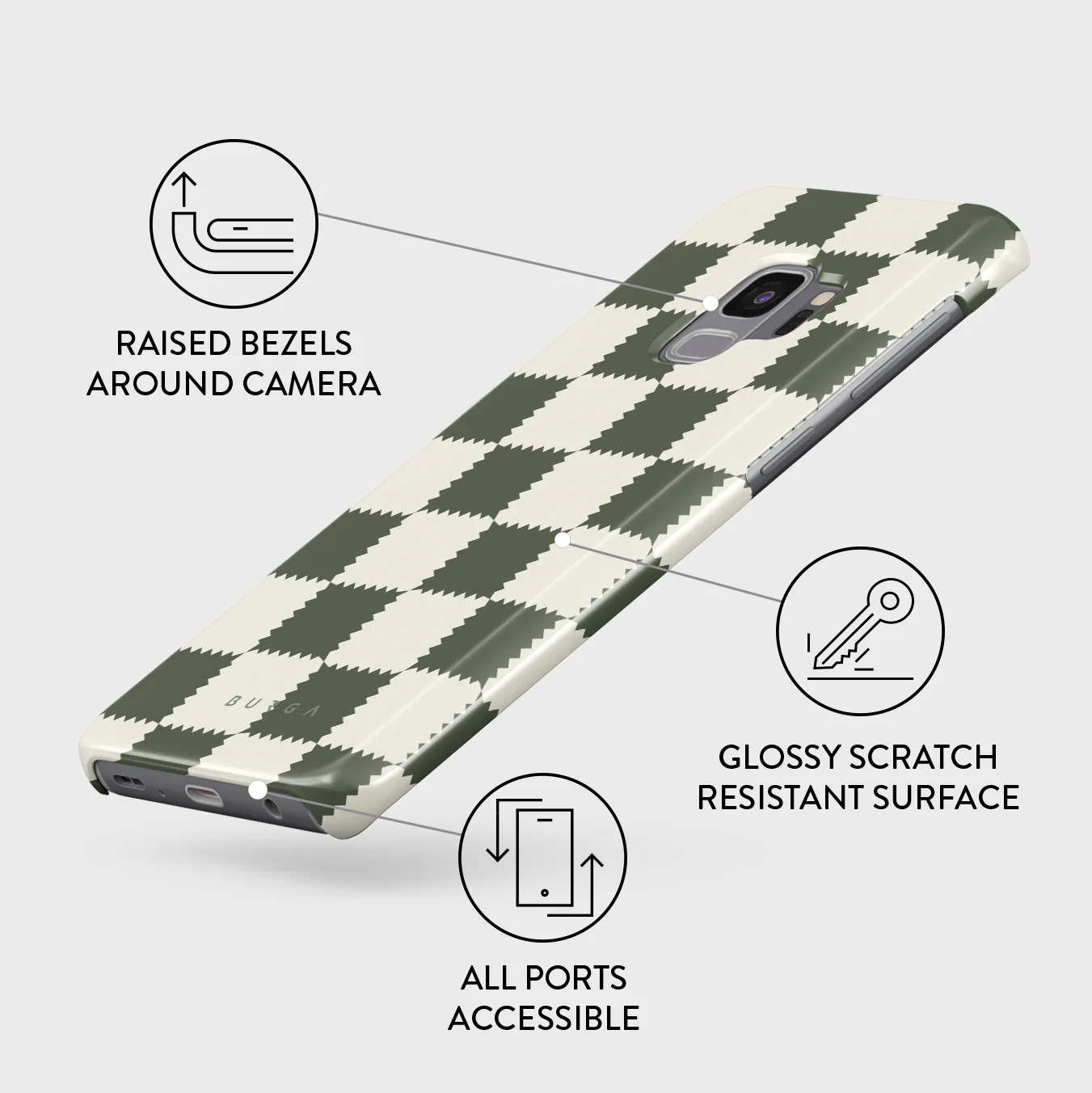 Retro Grid - Samsung Galaxy S9 Case - Image 3