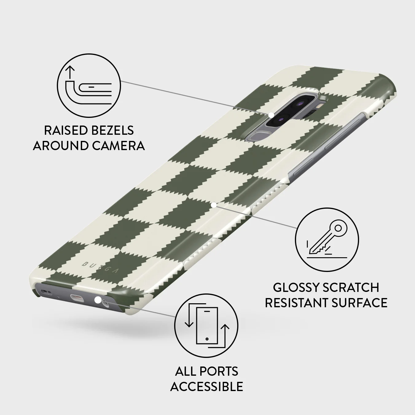 Retro Grid - Samsung Galaxy S9 Plus Case - Image 3