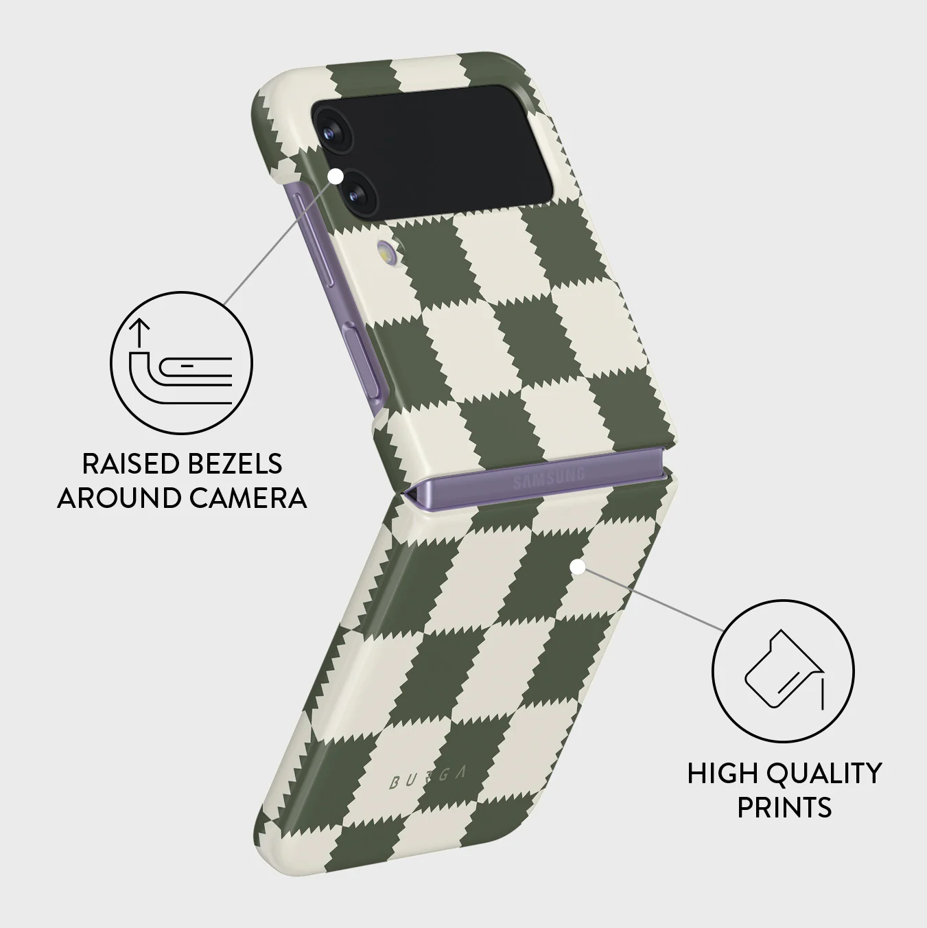 Retro Grid - Samsung Galaxy Z Flip 4 Case - Image 3