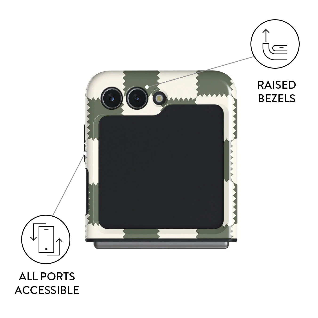Retro Grid - Samsung Galaxy Z Flip 5 Case - Image 3