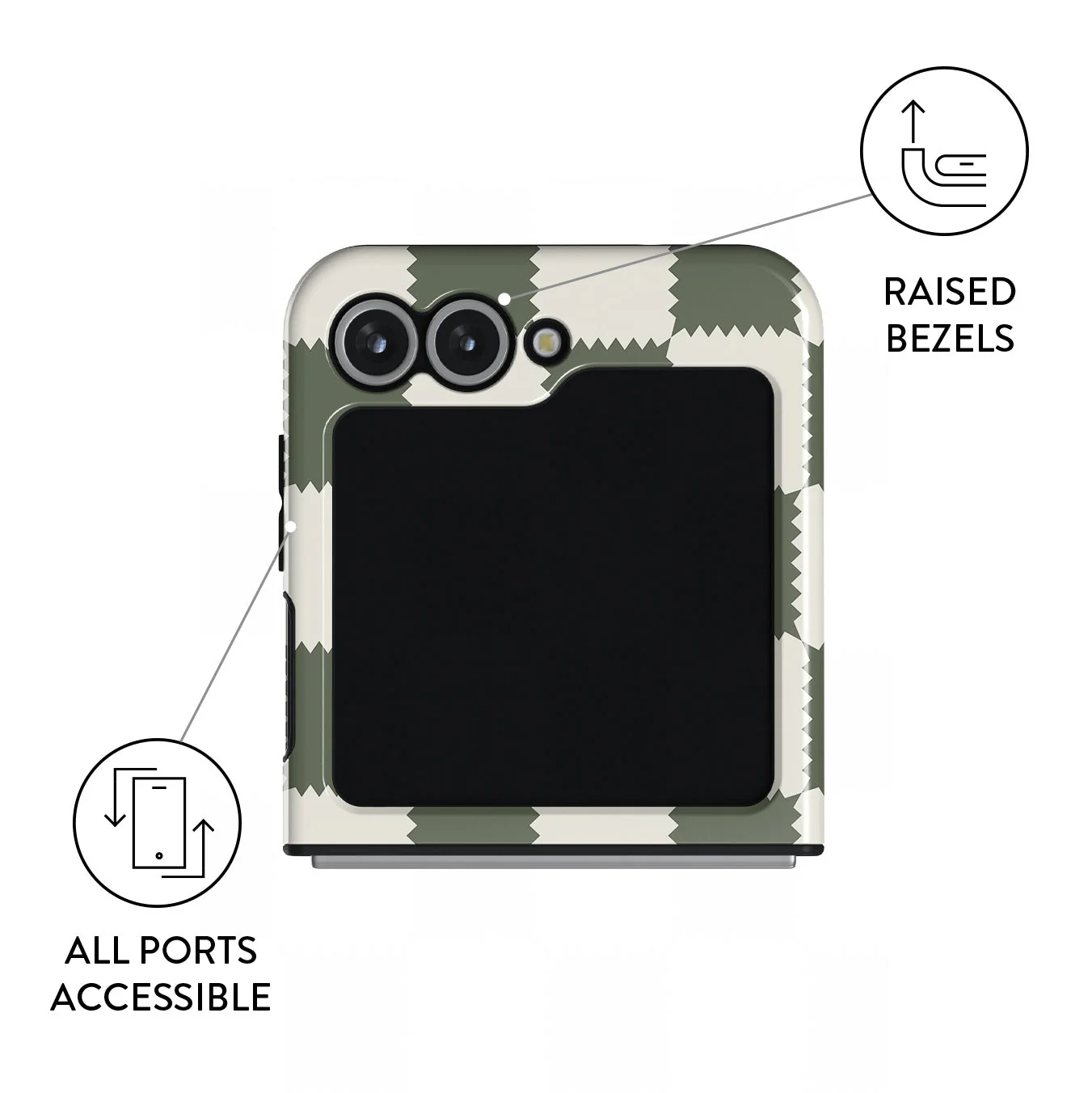 Retro Grid - Samsung Galaxy Z Flip 6 Case - Image 3