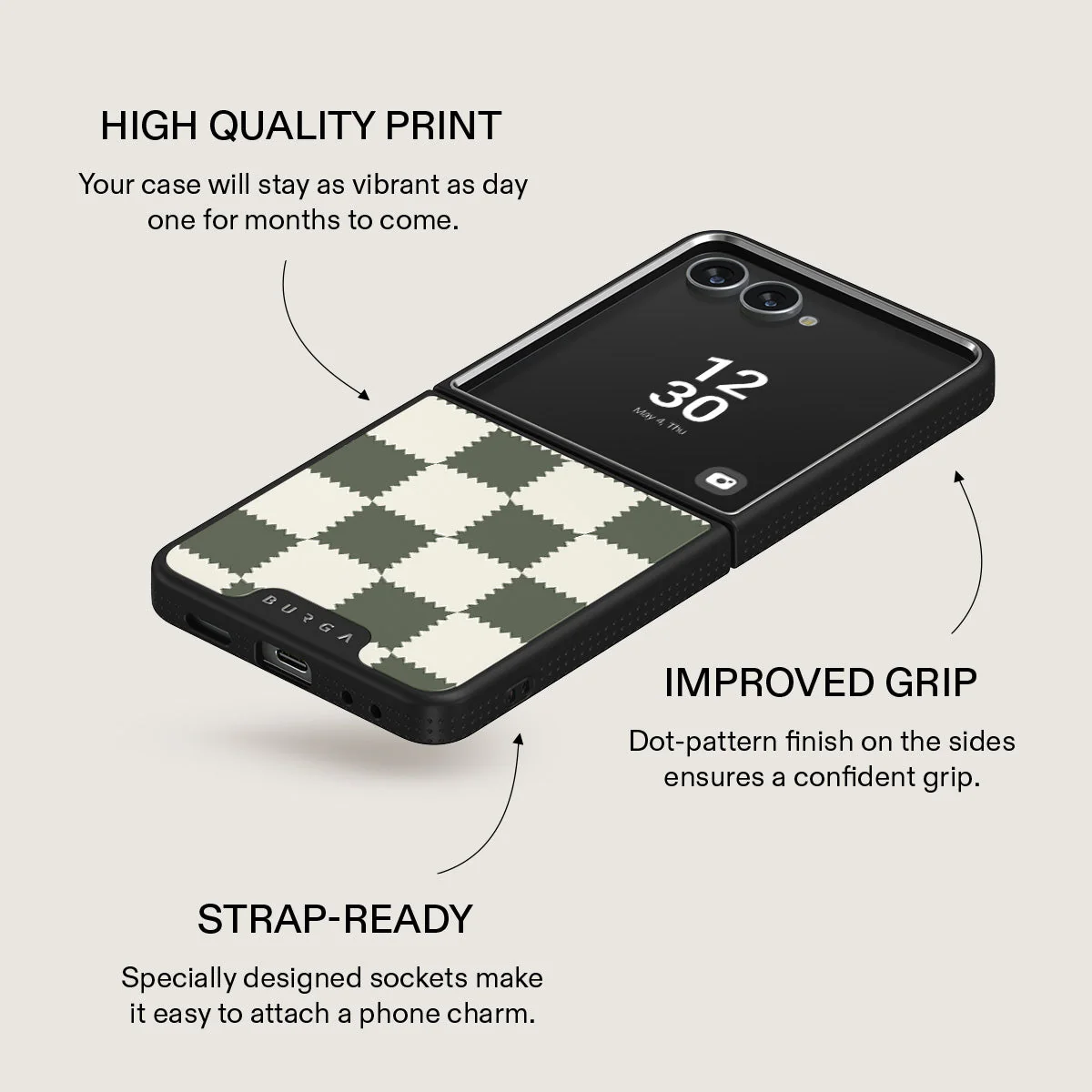 Retro Grid - Samsung Galaxy Z Flip 7 Case - Image 16