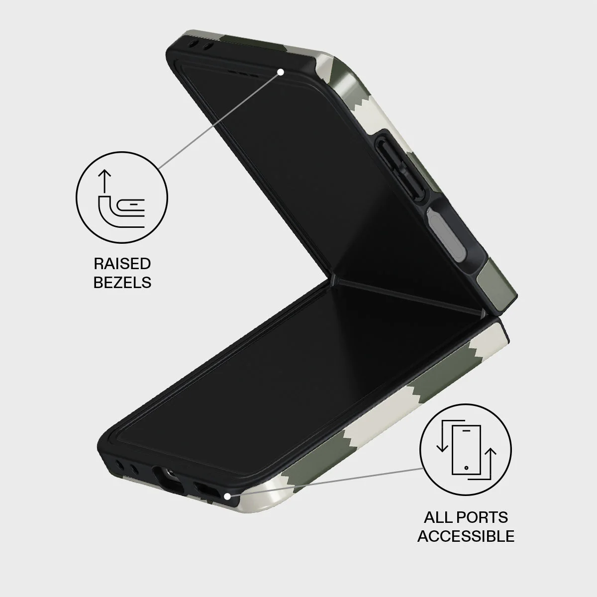 Retro Grid - Samsung Galaxy Z Flip 7 Case - Image 3