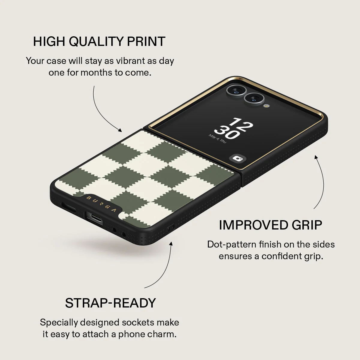 Retro Grid - Samsung Galaxy Z Flip 7 Case - Image 9