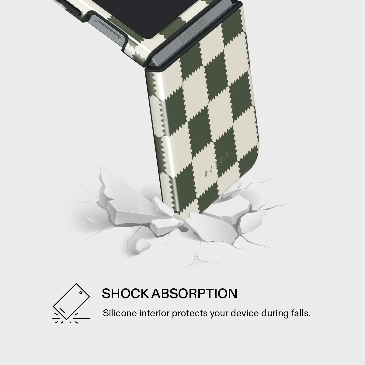 Retro Grid - Samsung Galaxy Z Flip 7 FE Case - Image 4