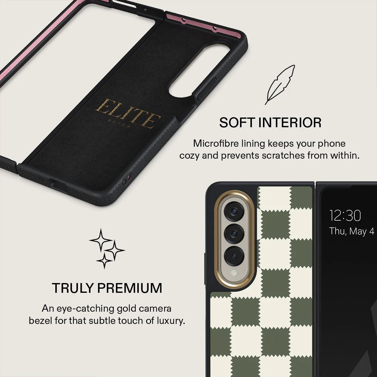 Retro Grid - Samsung Galaxy Z Fold 4 Case - Image 11