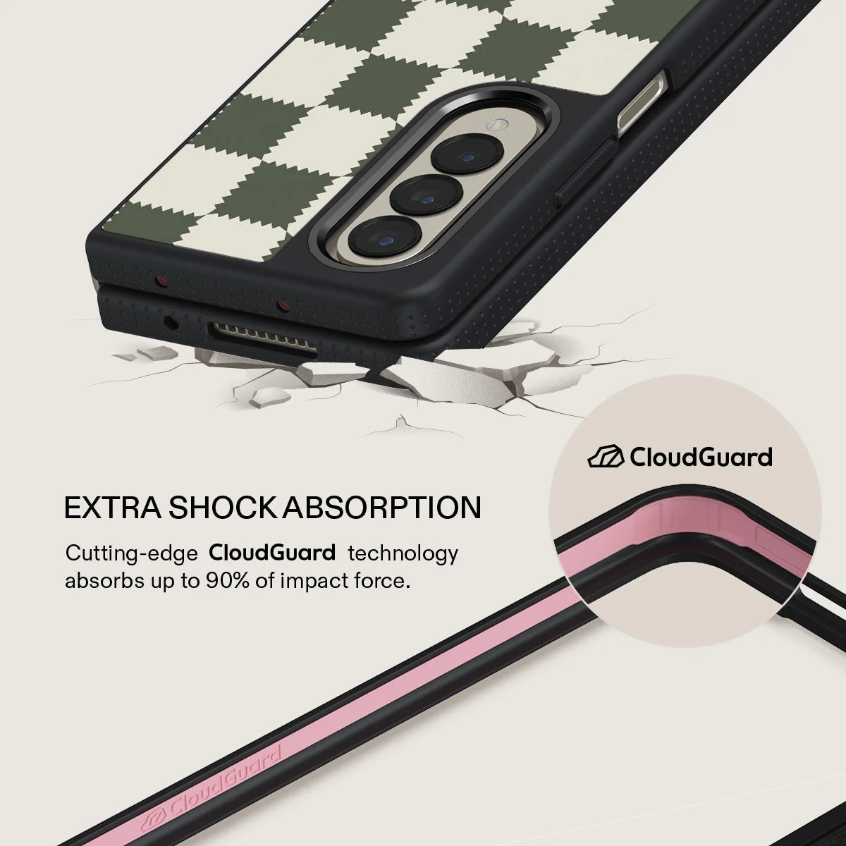 Retro Grid - Samsung Galaxy Z Fold 4 Case - Image 15