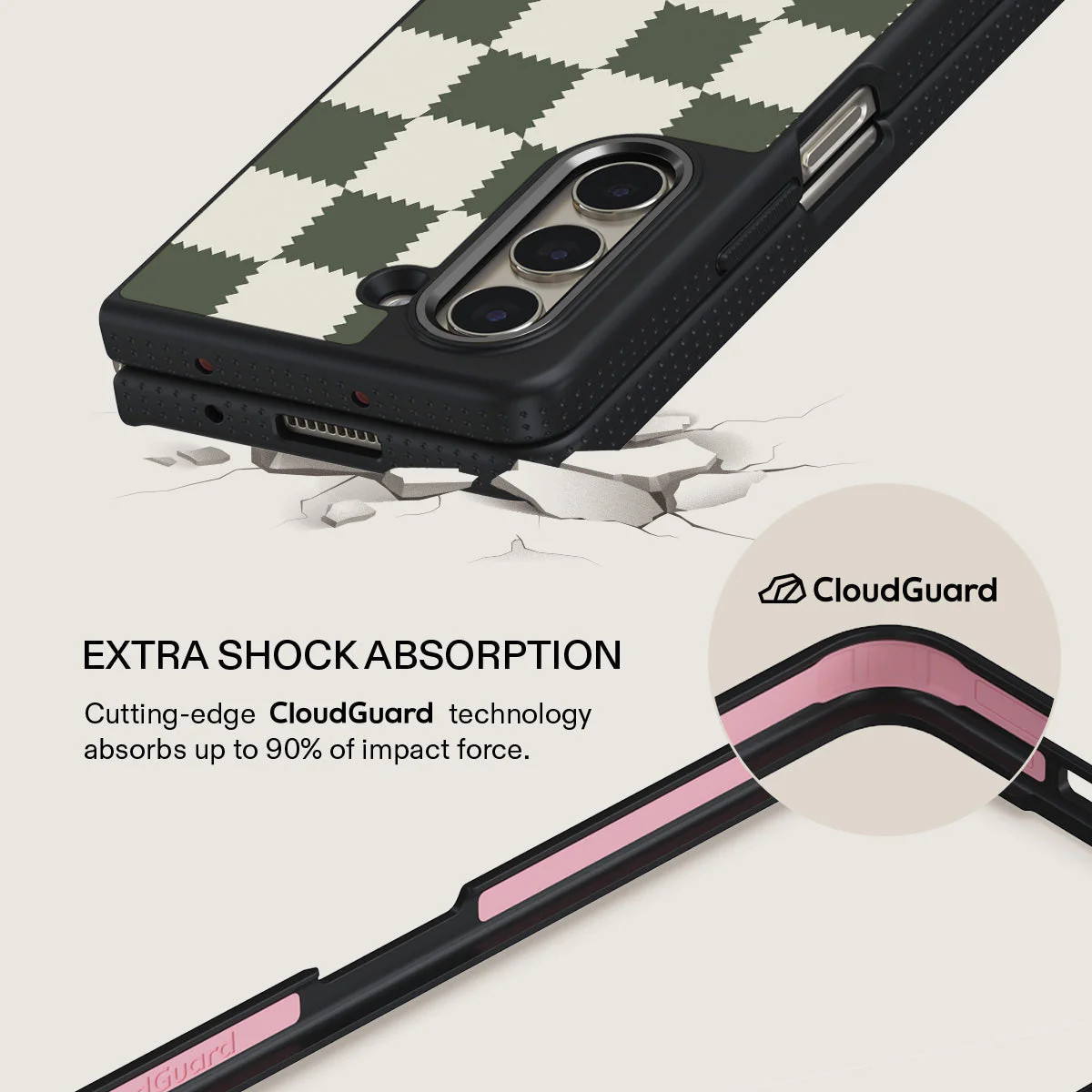 Retro Grid - Samsung Galaxy Z Fold 5 Case - Image 10