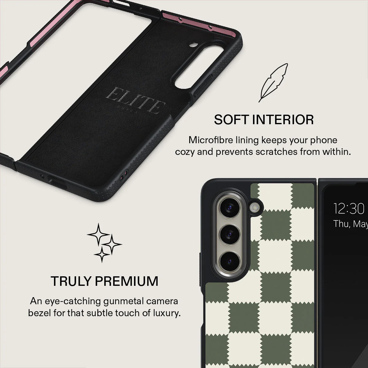 Retro Grid - Samsung Galaxy Z Fold 5 Case - Image 13