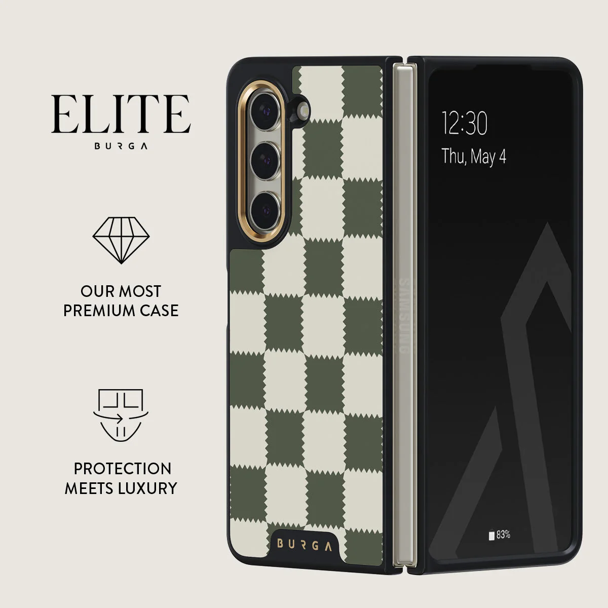 Retro Grid - Samsung Galaxy Z Fold 5 Case - Image 2
