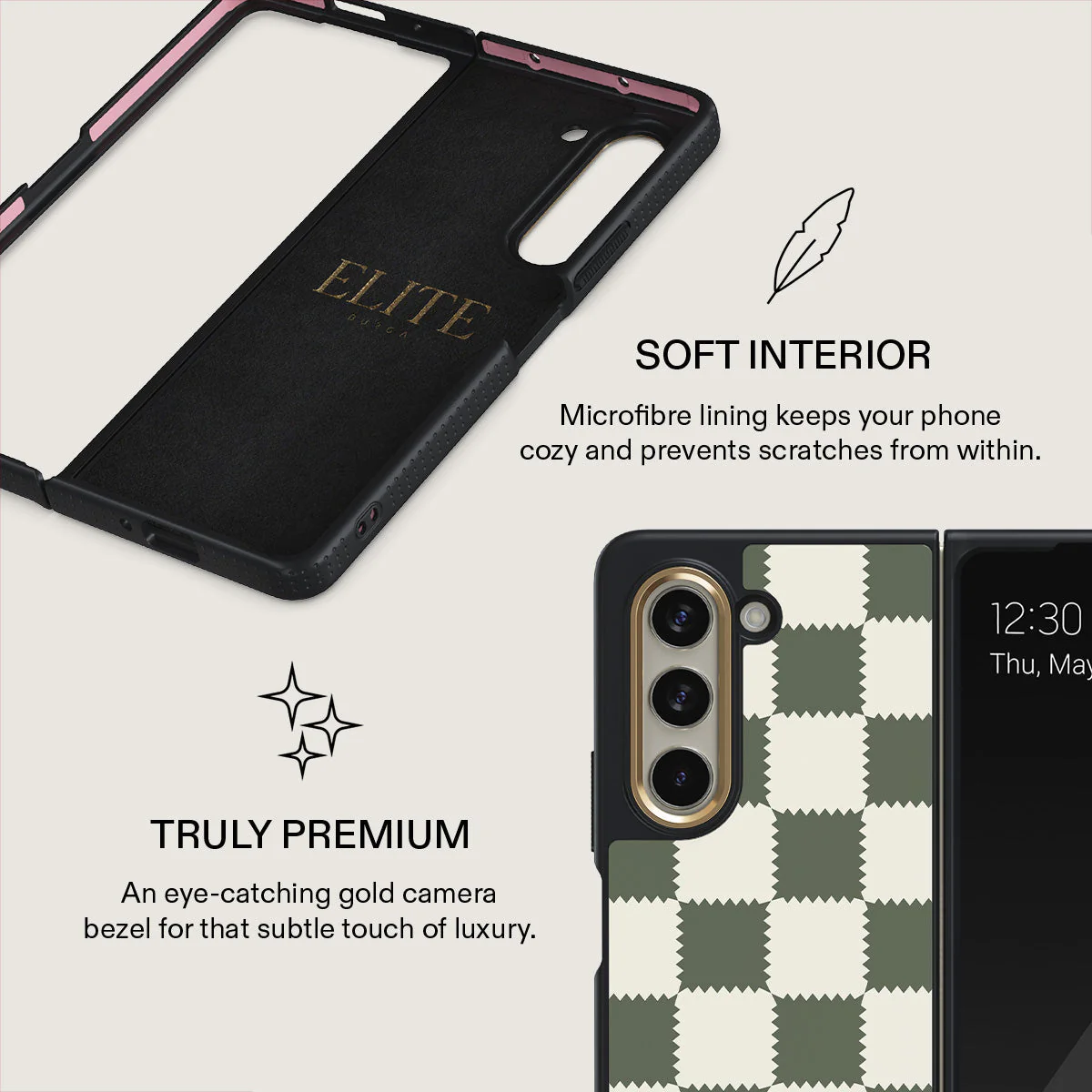 Retro Grid - Samsung Galaxy Z Fold 5 Case - Image 6