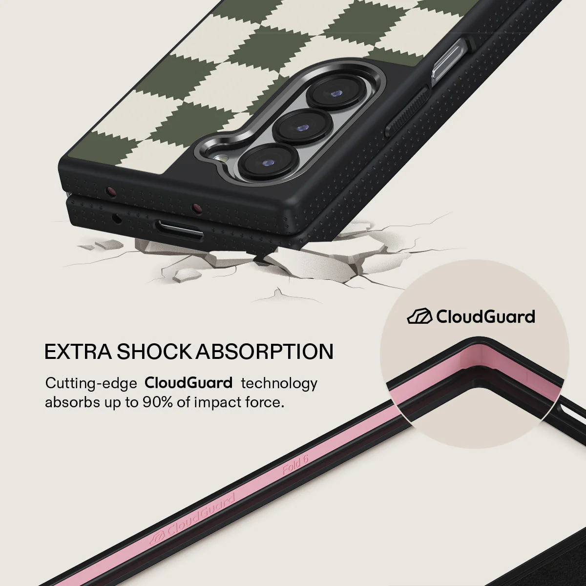 Retro Grid - Samsung Galaxy Z Fold 6 Case - Image 10