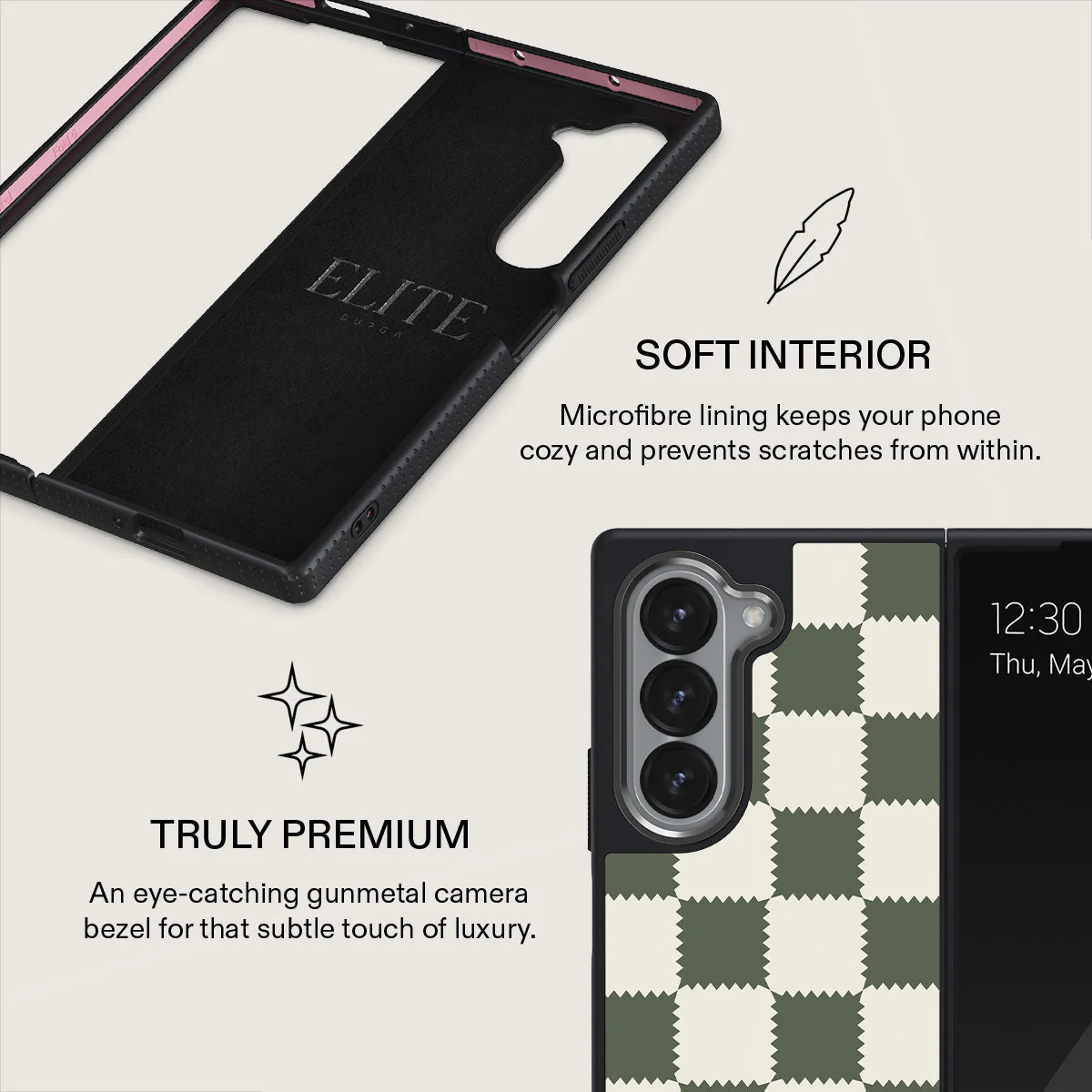 Retro Grid - Samsung Galaxy Z Fold 6 Case - Image 13