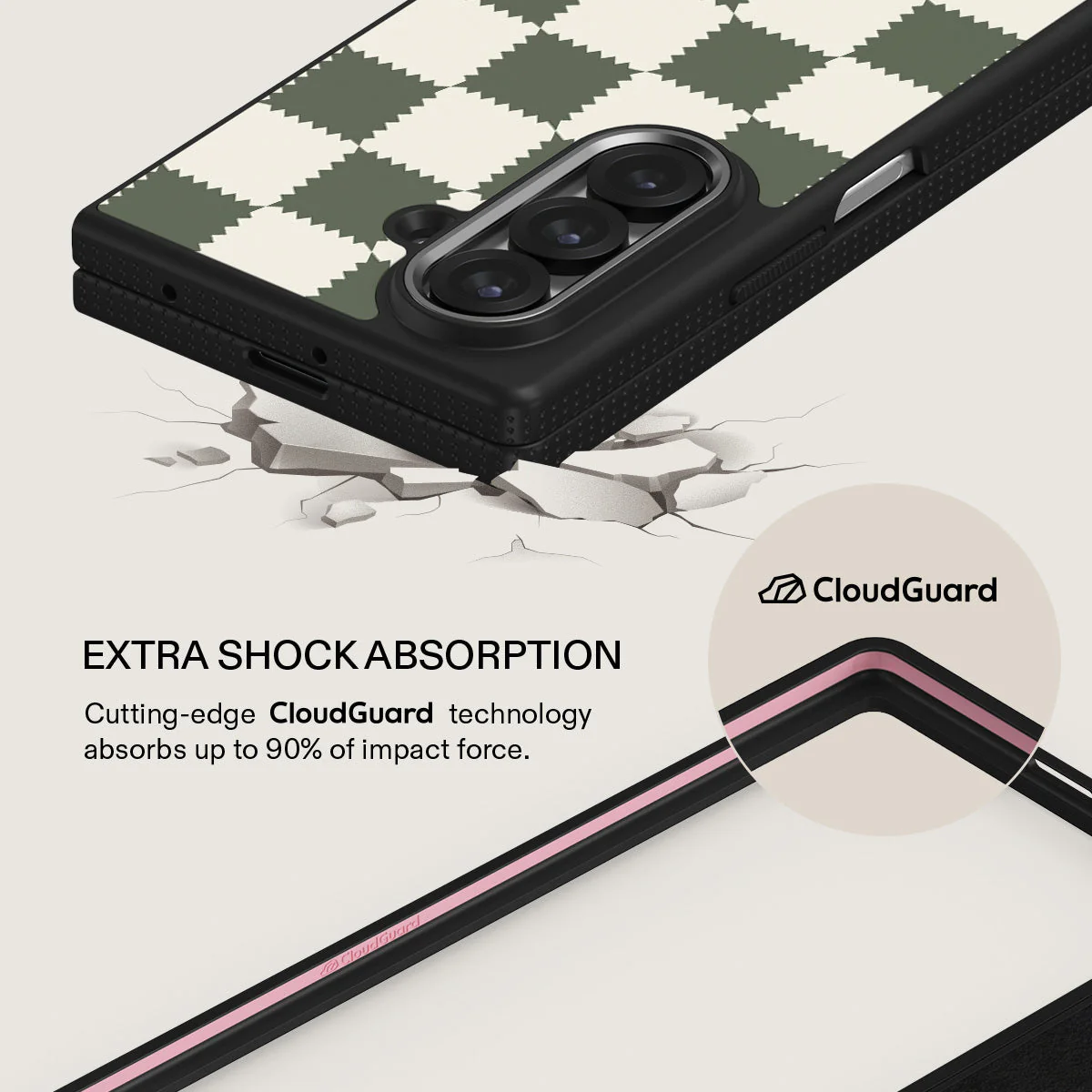 Retro Grid - Samsung Galaxy Z Fold 7 Case - Image 10