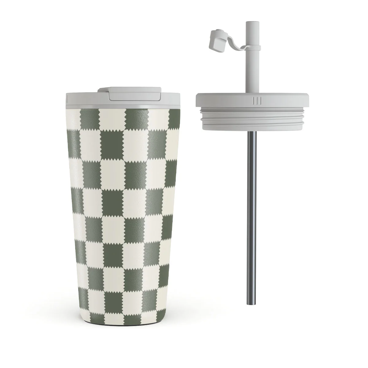 Retro Grid - Travel Mug - Image 3