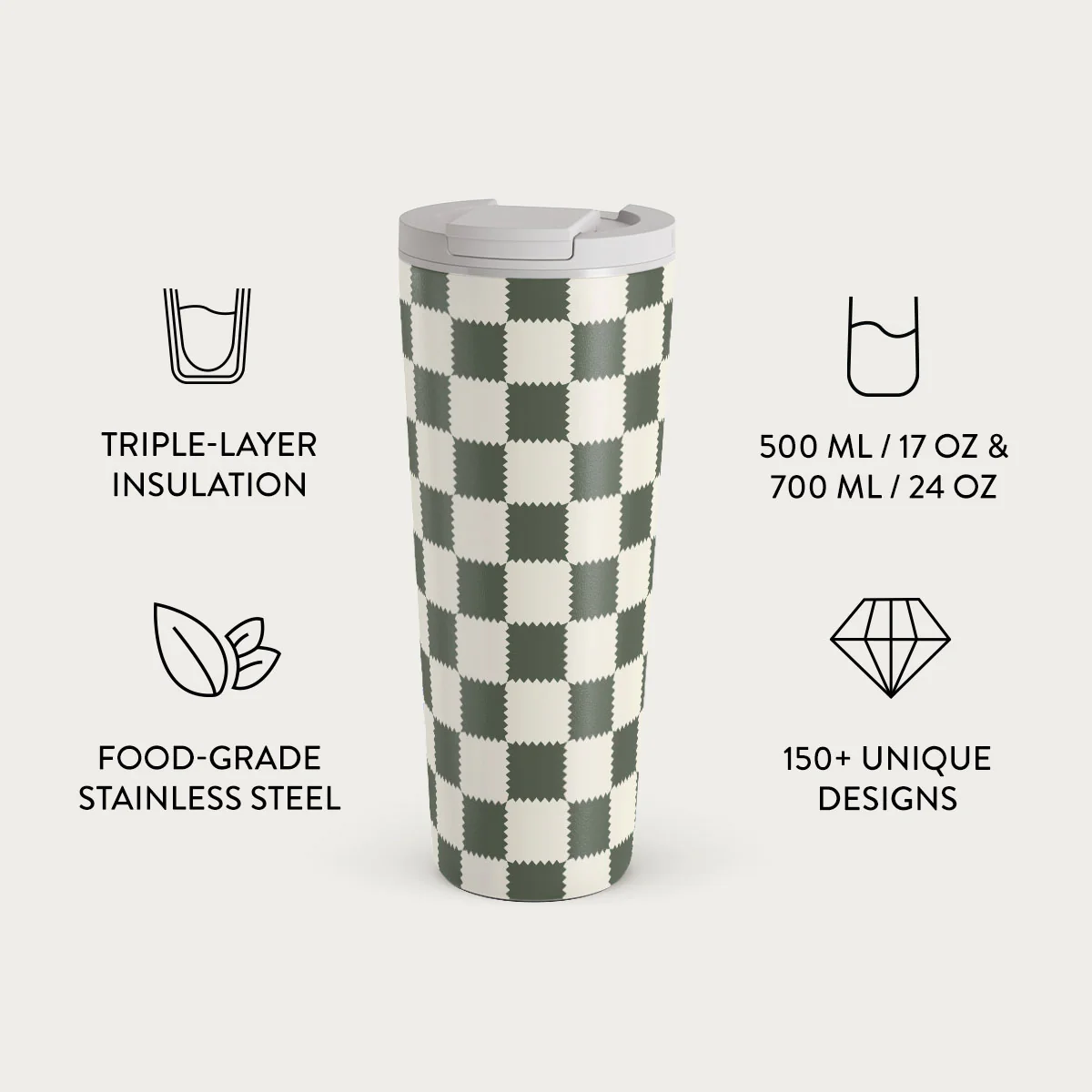 Retro Grid - Travel Mug - Image 9