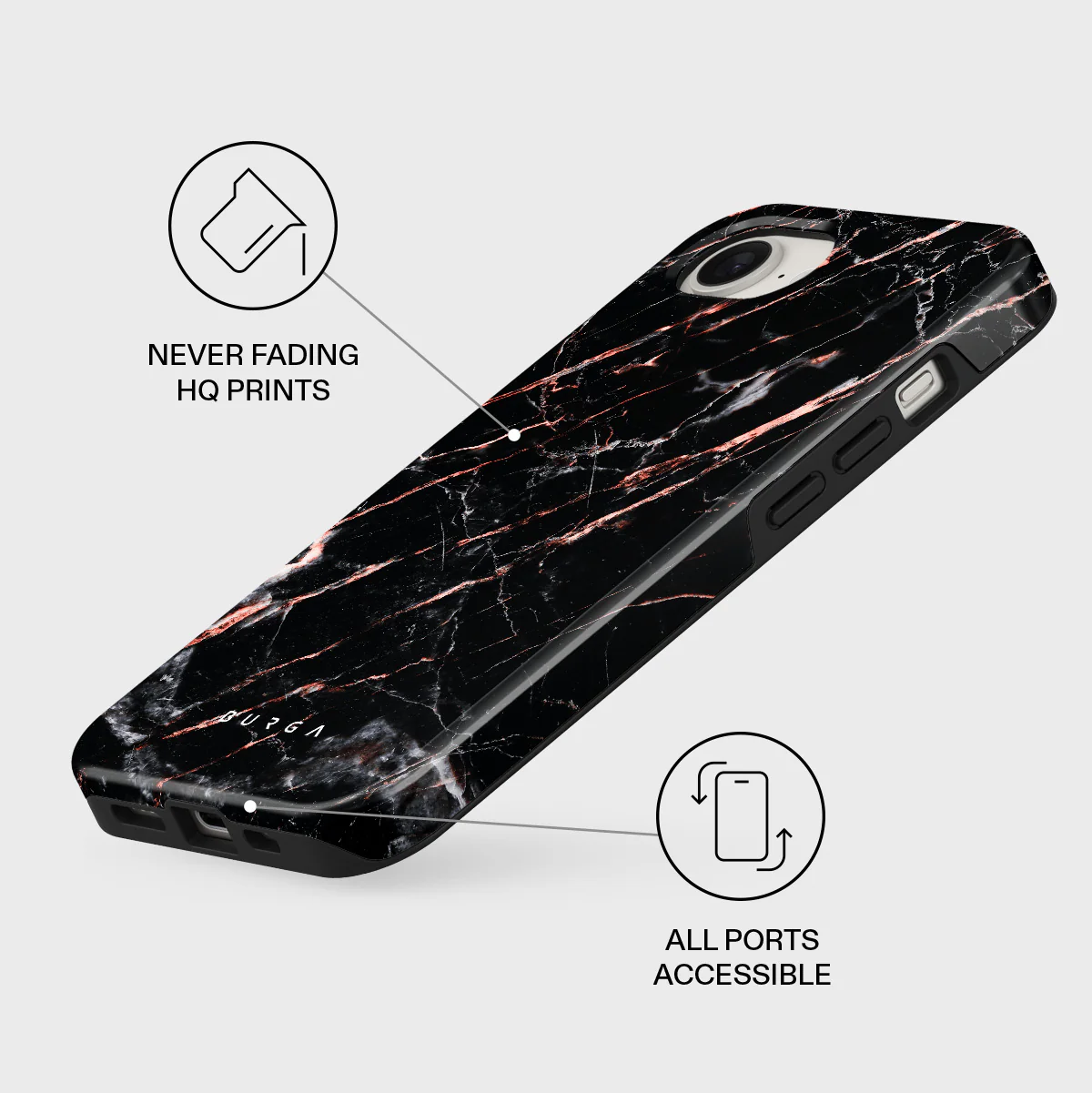 Rose Gold Marble - iPhone 17e Case - Image 3