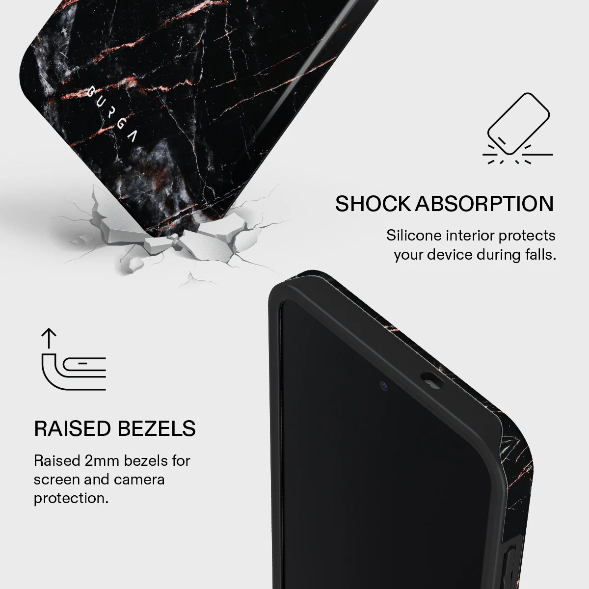 Rose Gold Marble - Samsung Galaxy S25 FE Case - Image 4