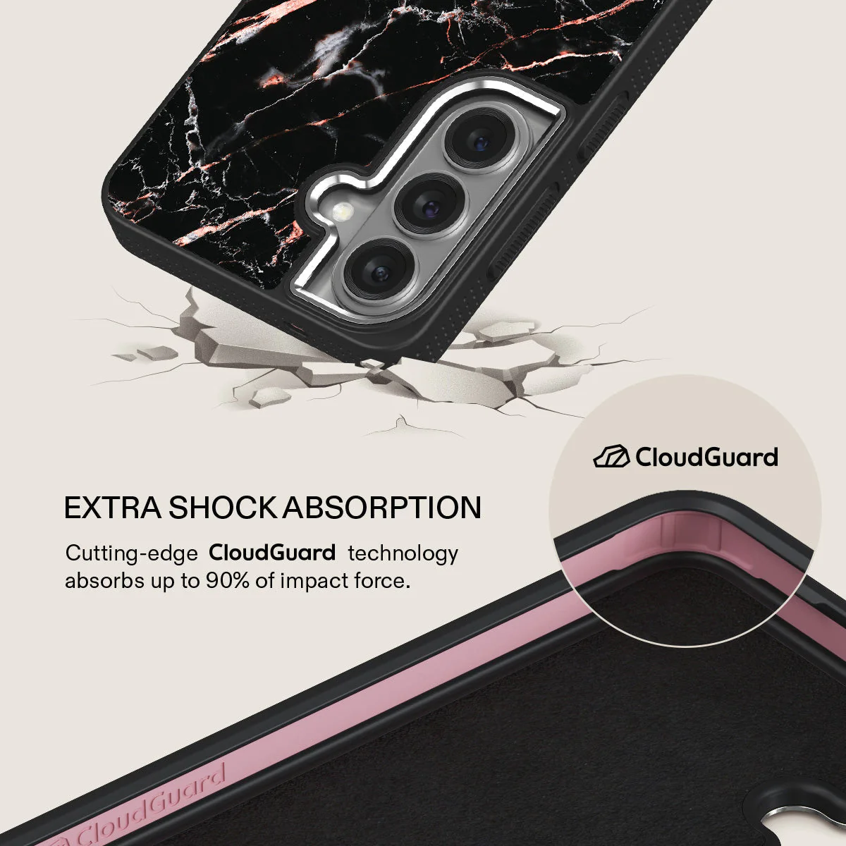Rose Gold Marble - Samsung Galaxy S26 Case - Image 21