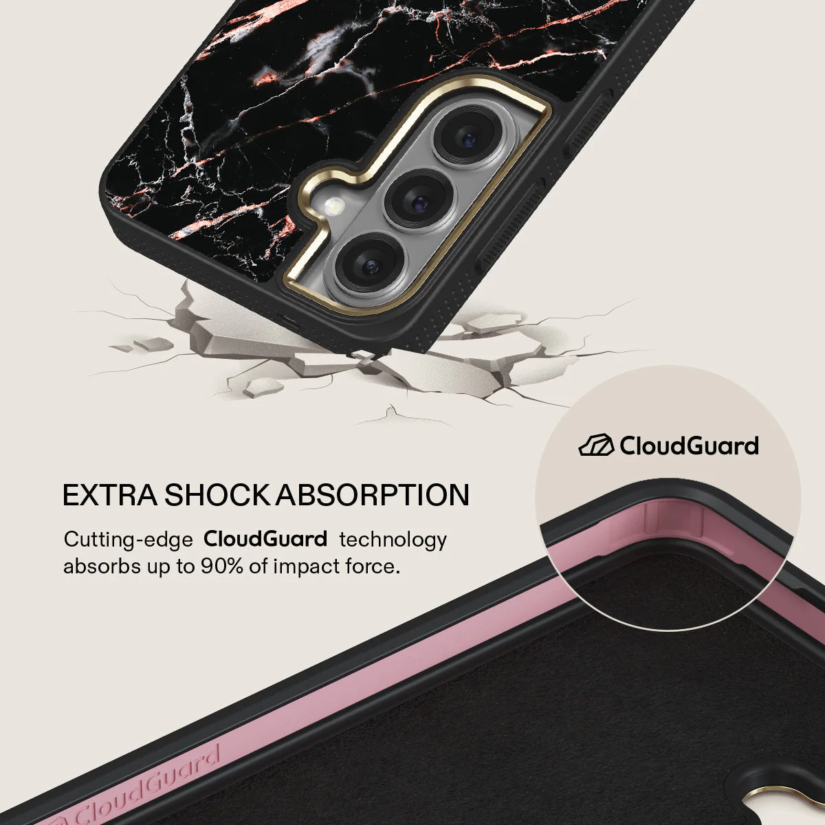 Rose Gold Marble - Samsung Galaxy S26 Case - Image 7