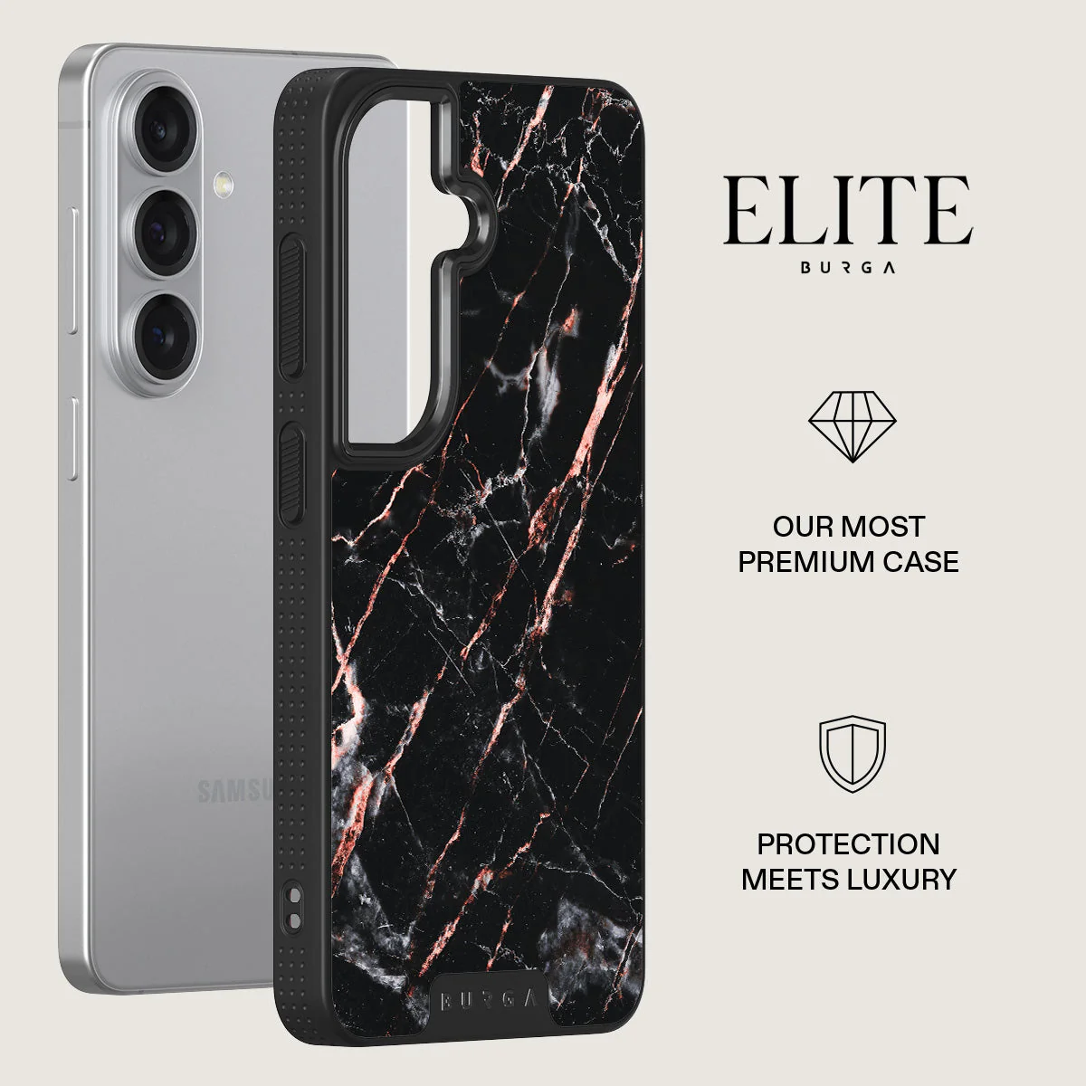 Rose Gold Marble - Samsung Galaxy S26 Plus Case - Image 13