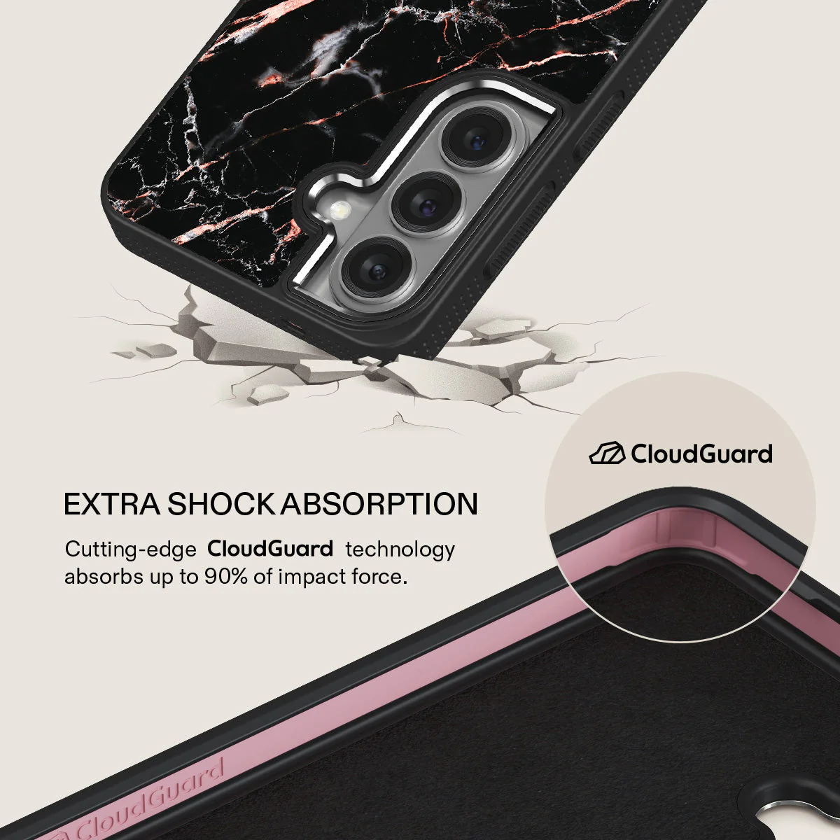 Rose Gold Marble - Samsung Galaxy S26 Plus Case - Image 14