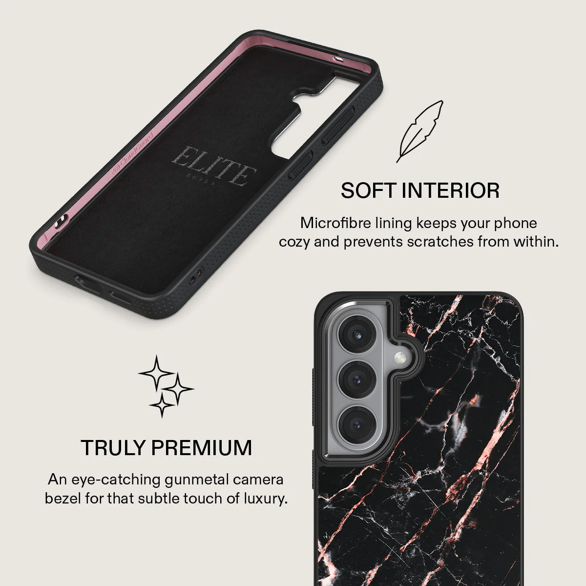 Rose Gold Marble - Samsung Galaxy S26 Plus Case - Image 17