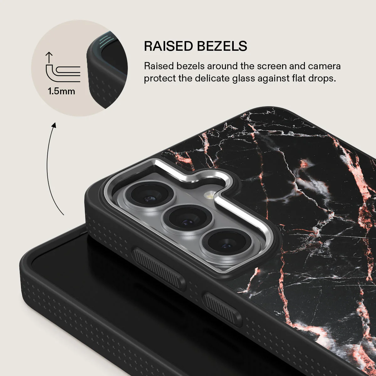 Rose Gold Marble - Samsung Galaxy S26 Plus Case - Image 22