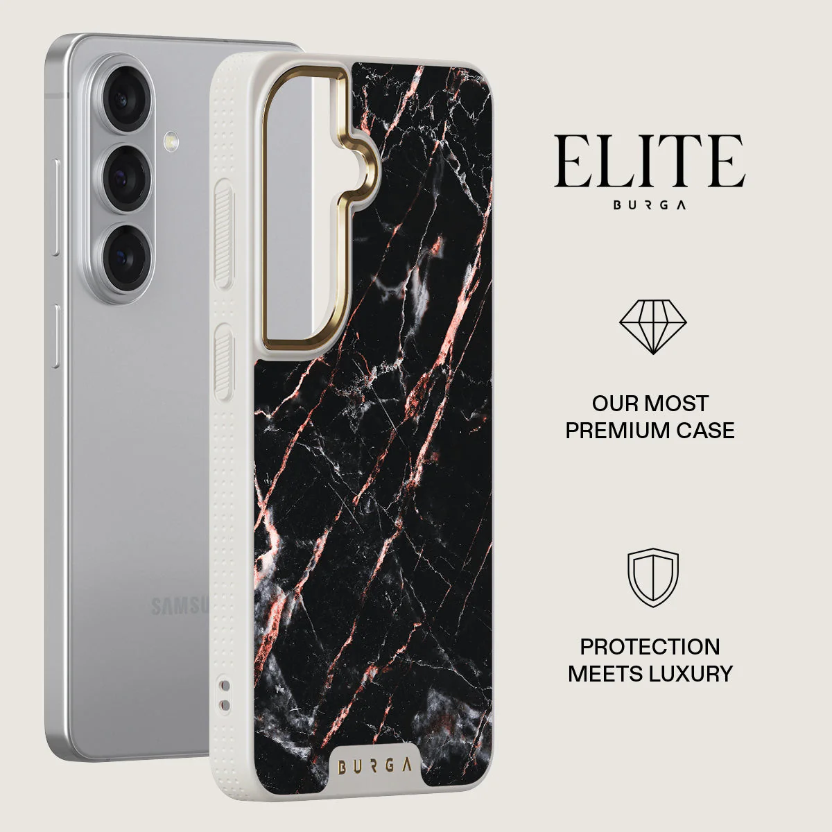Rose Gold Marble - Samsung Galaxy S26 Plus Case - Image 27