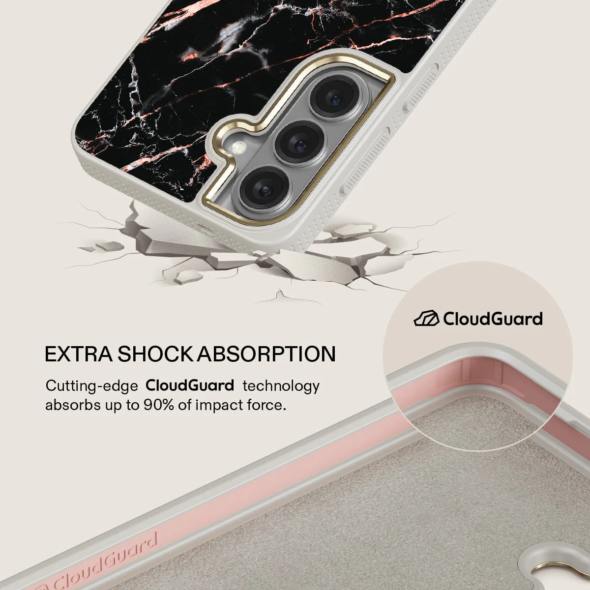 Rose Gold Marble - Samsung Galaxy S26 Plus Case - Image 28