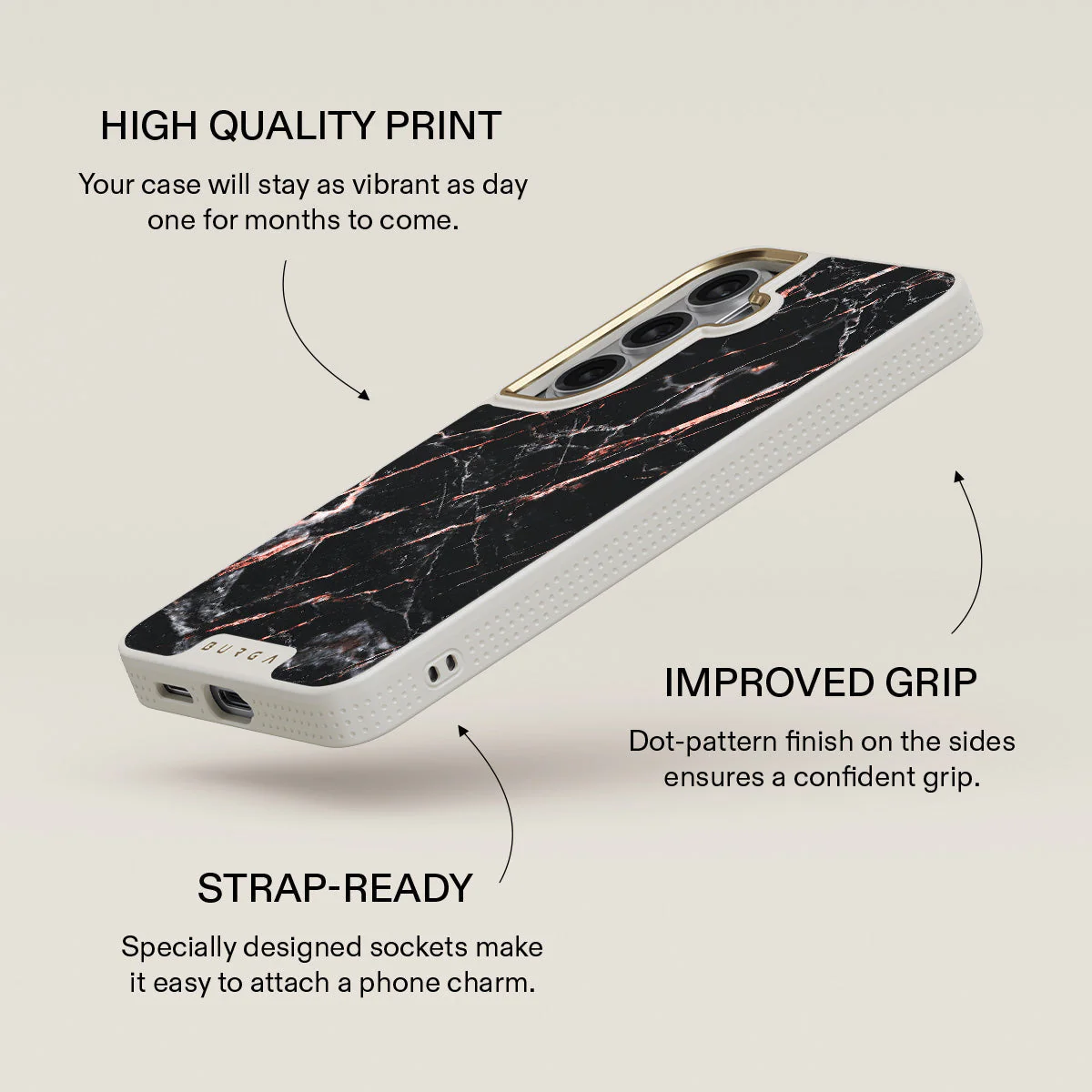 Rose Gold Marble - Samsung Galaxy S26 Plus Case - Image 30