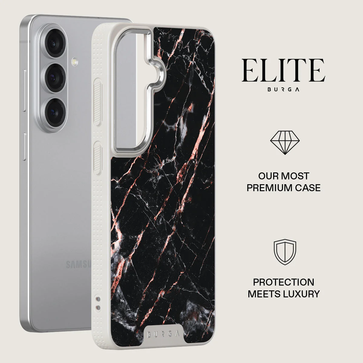 Rose Gold Marble - Samsung Galaxy S26 Plus Case - Image 34