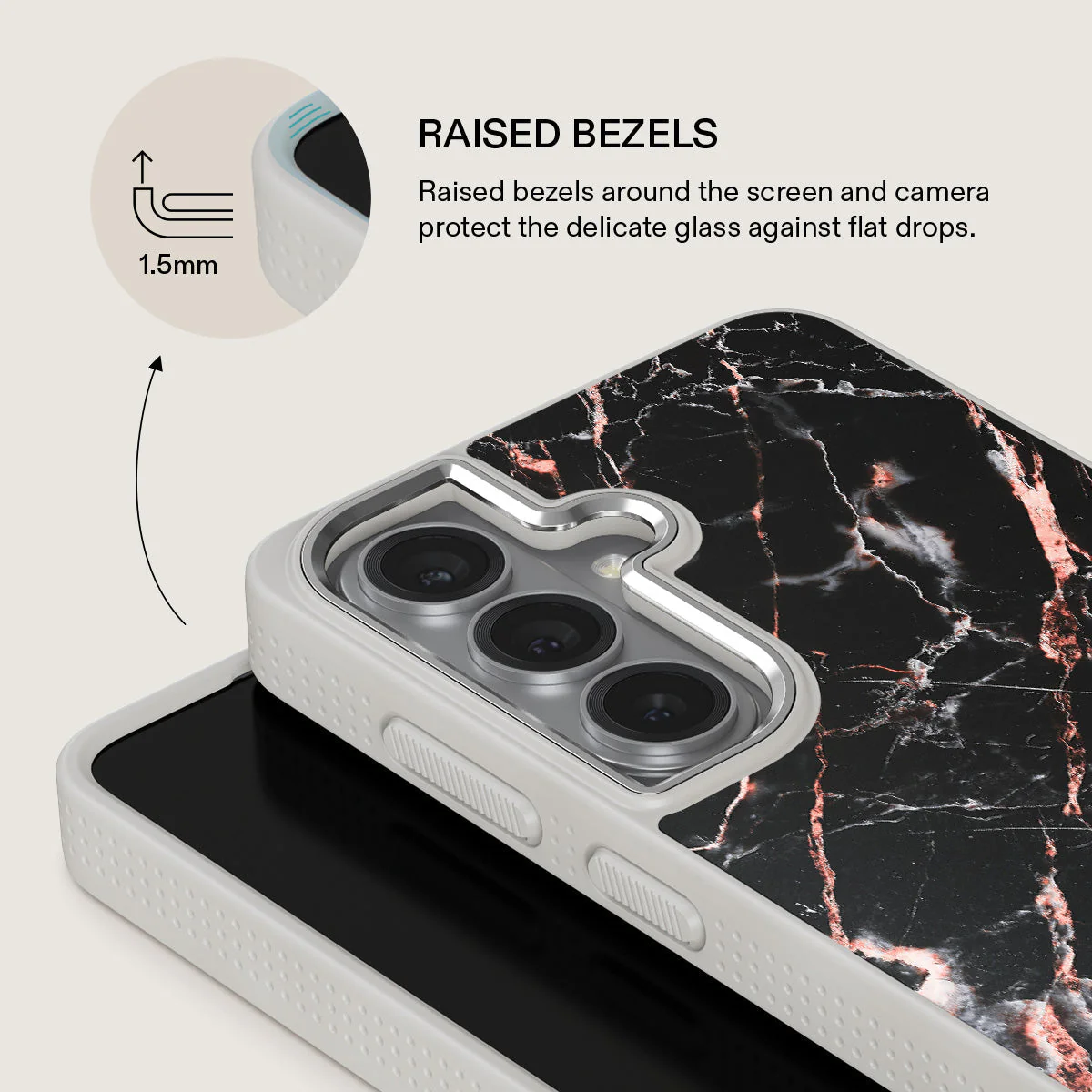 Rose Gold Marble - Samsung Galaxy S26 Plus Case - Image 36