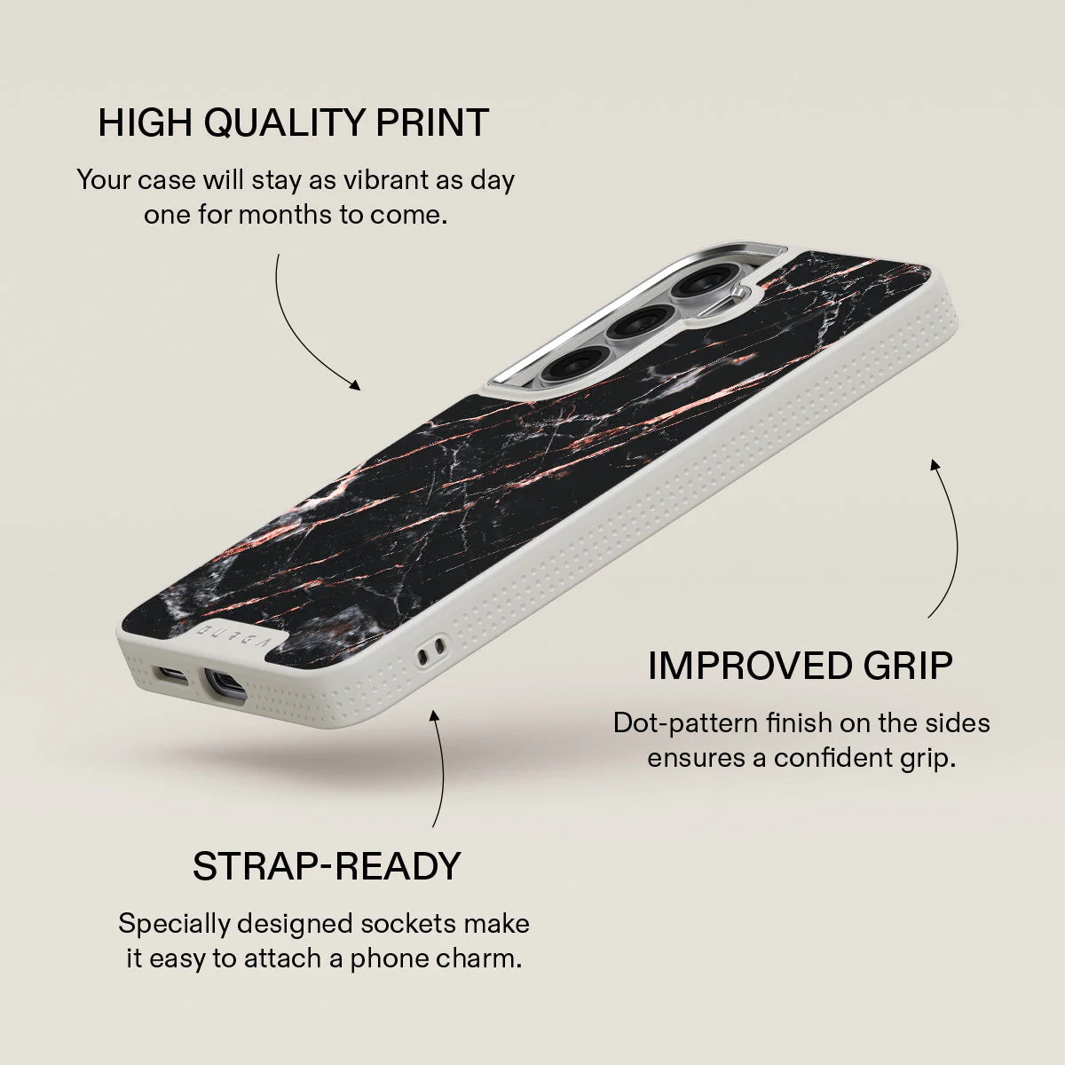 Rose Gold Marble - Samsung Galaxy S26 Plus Case - Image 37