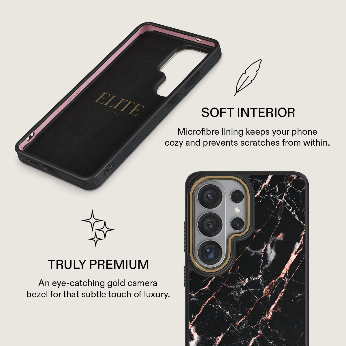 Rose Gold Marble - Samsung Galaxy S26 Ultra Case - Image 10