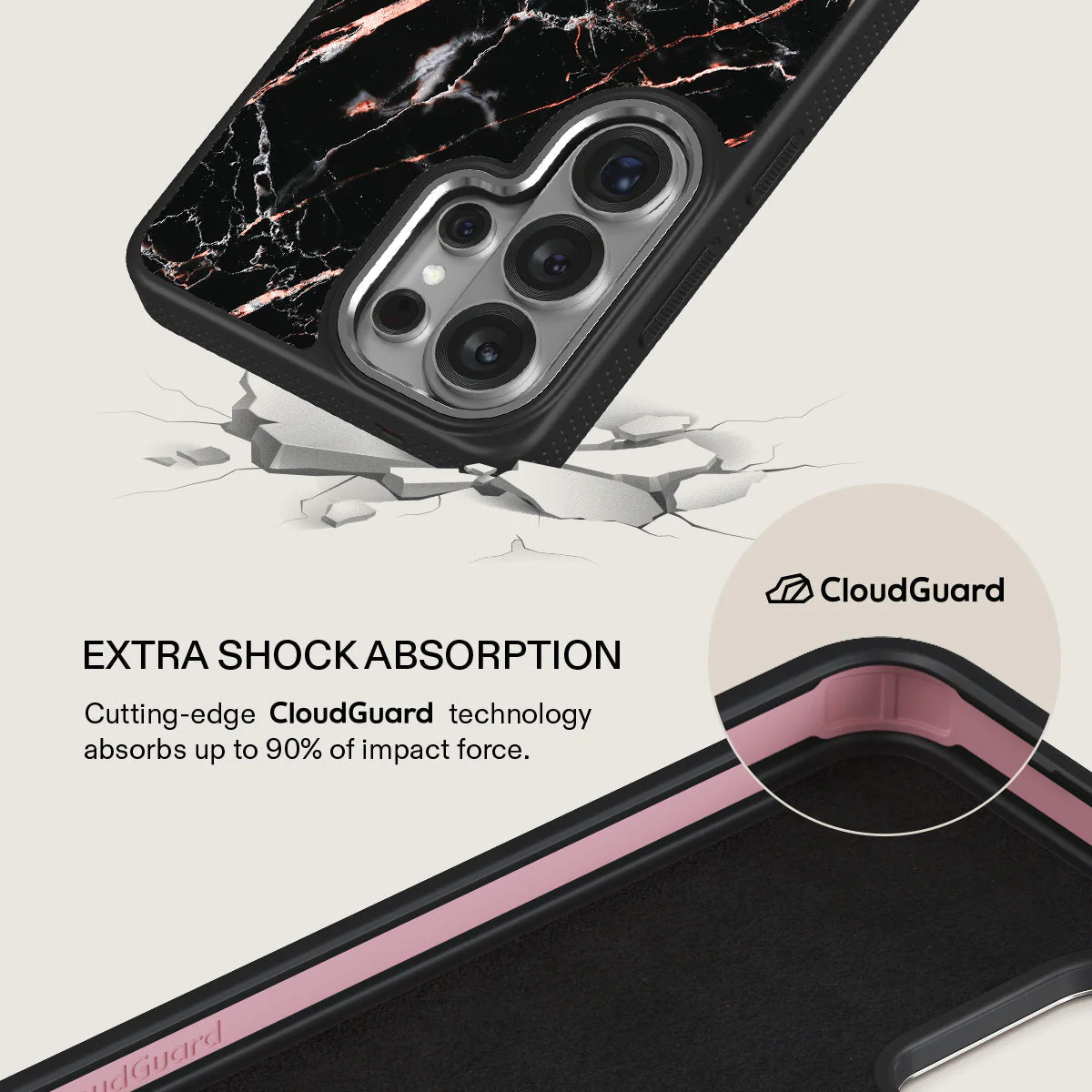 Rose Gold Marble - Samsung Galaxy S26 Ultra Case - Image 21