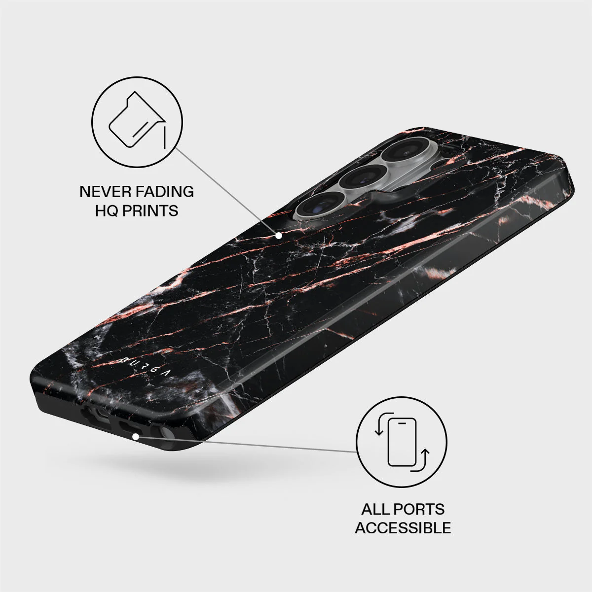 Rose Gold Marble - Samsung Galaxy S26 Ultra Case - Image 3