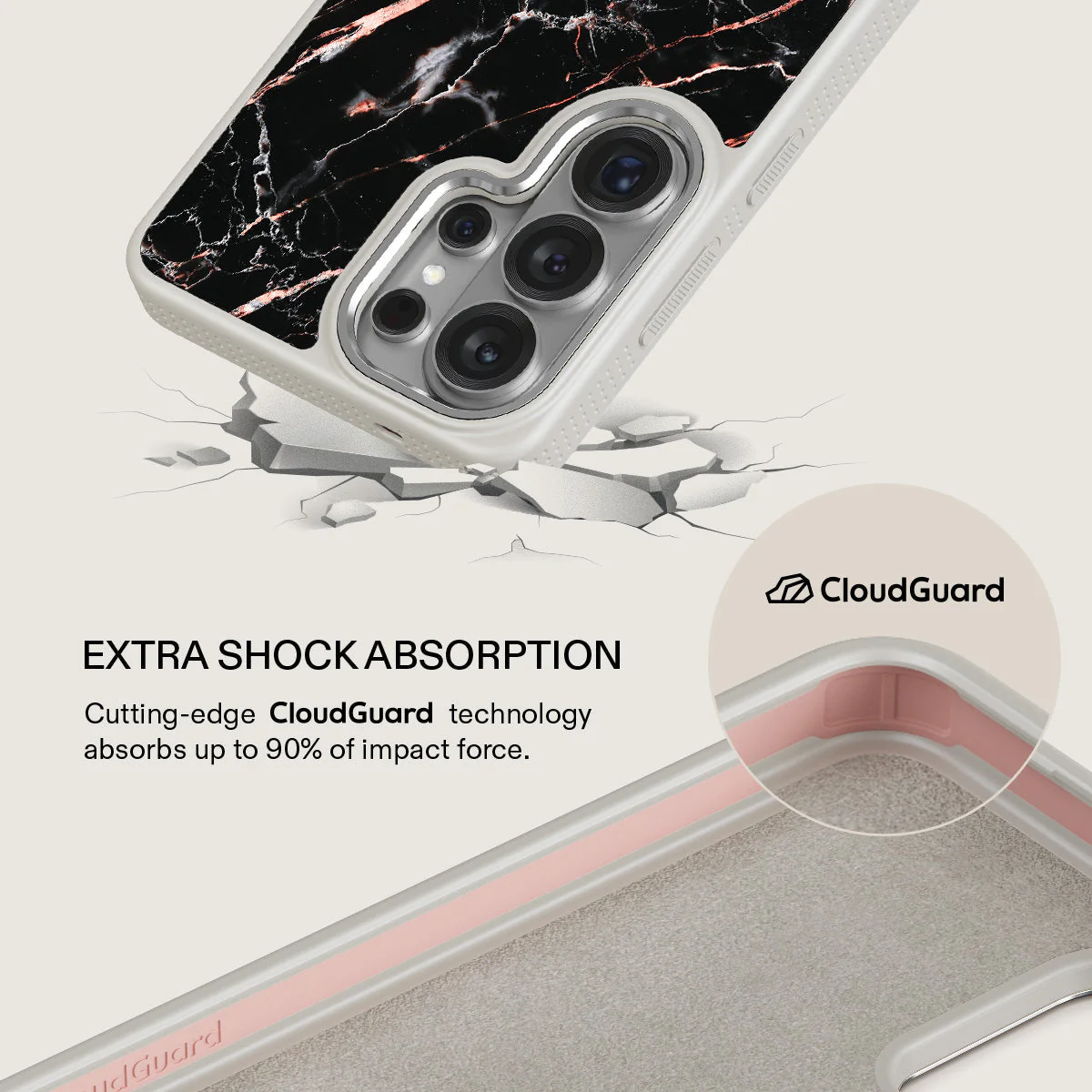 Rose Gold Marble - Samsung Galaxy S26 Ultra Case - Image 35