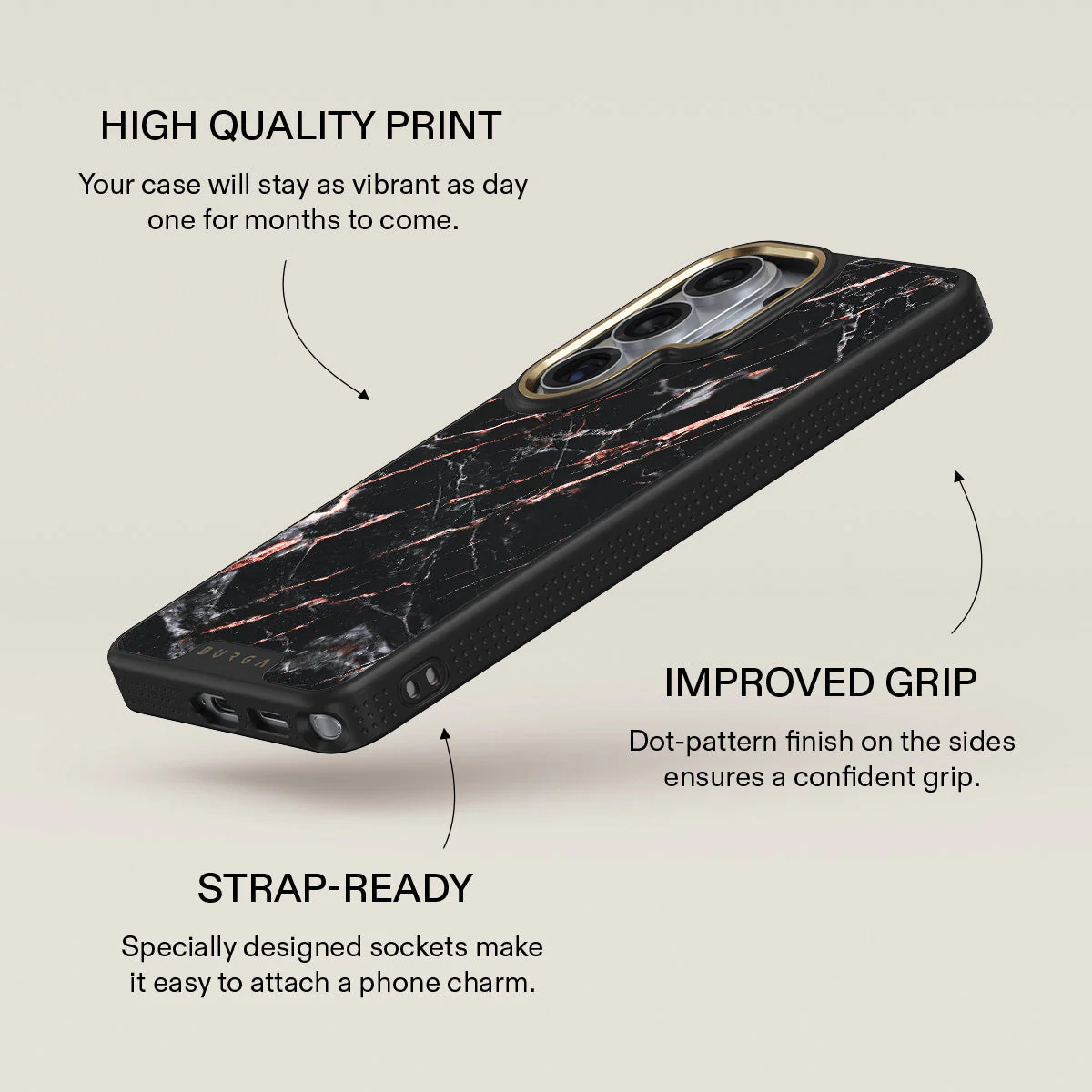 Rose Gold Marble - Samsung Galaxy S26 Ultra Case - Image 9
