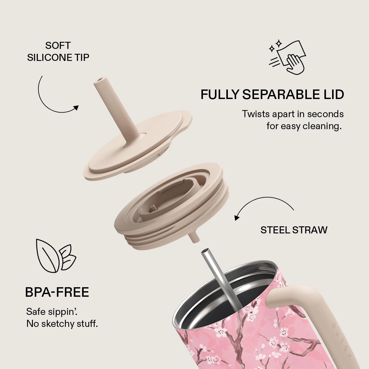 Sakura - All Day Leakproof Tumbler - Image 6
