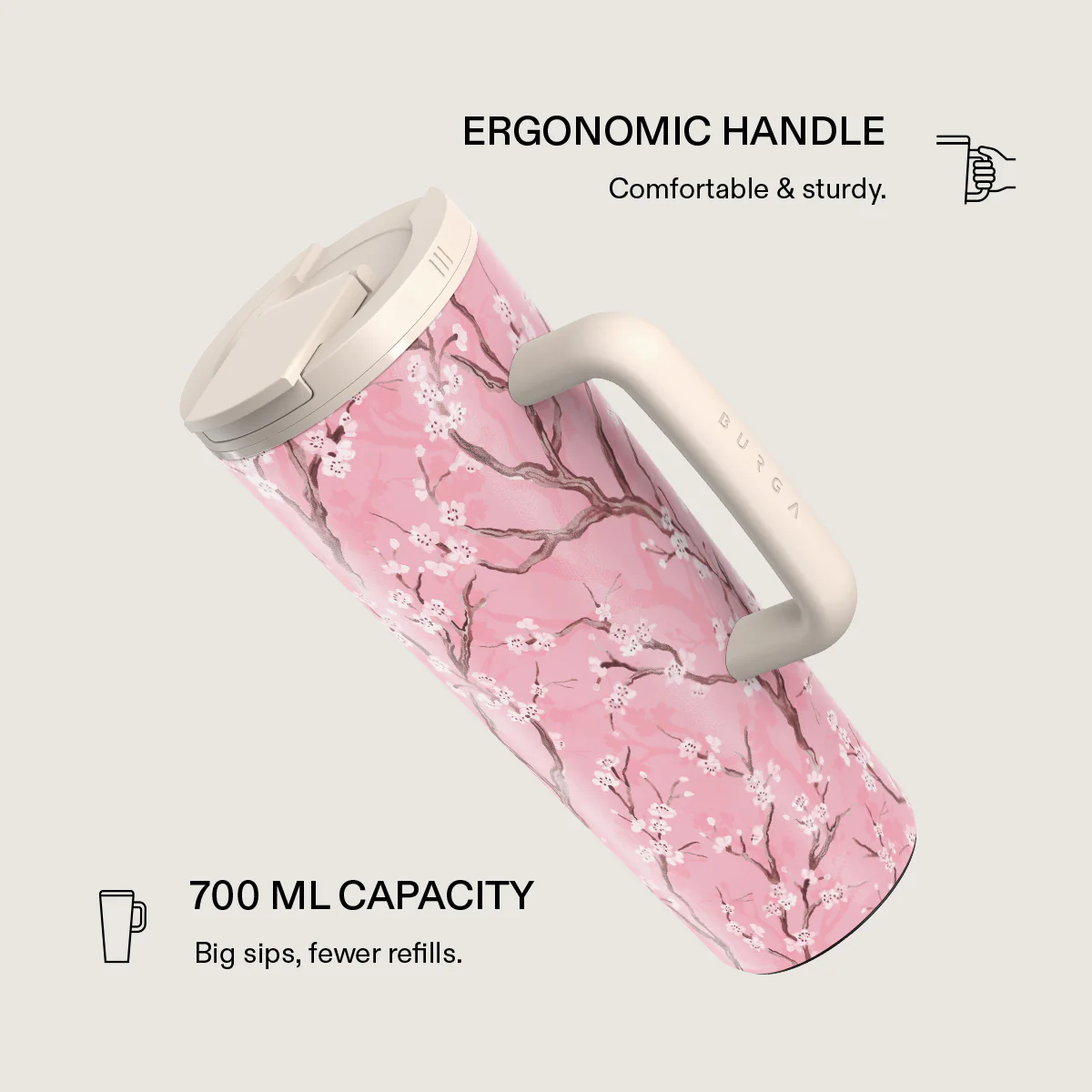 Sakura - EasyGrip Travel Mug - Image 2