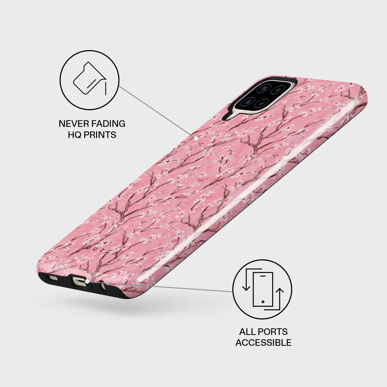 Sakura - Samsung Galaxy A12 4G Case - Image 3