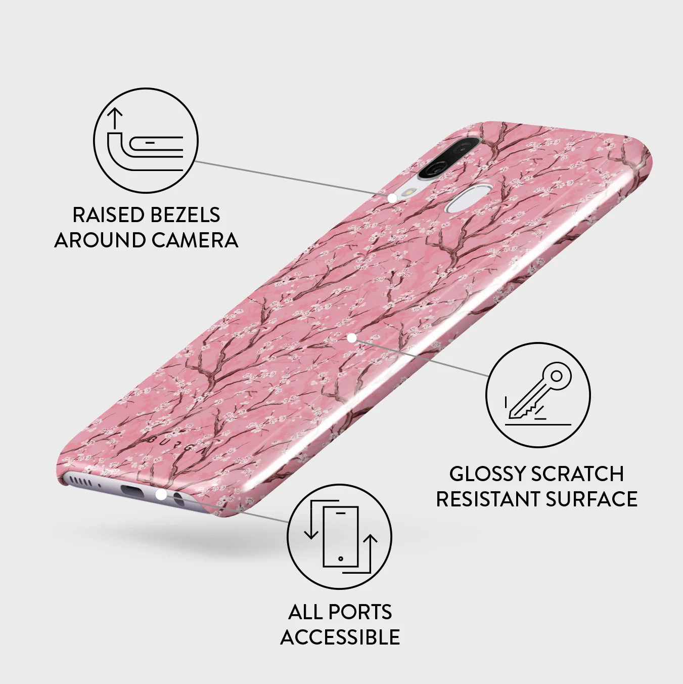 Sakura - Samsung Galaxy A40 Case - Image 3