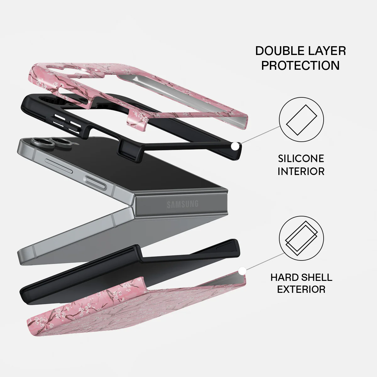 Sakura - Samsung Galaxy Z Flip 7 FE Case - Image 2