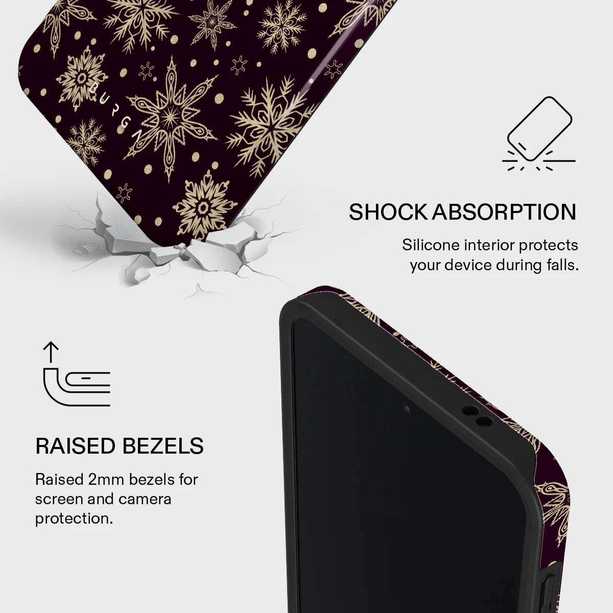 Sleeping Beauty - Snowflakes Samsung Galaxy A57 5G Case - Image 4
