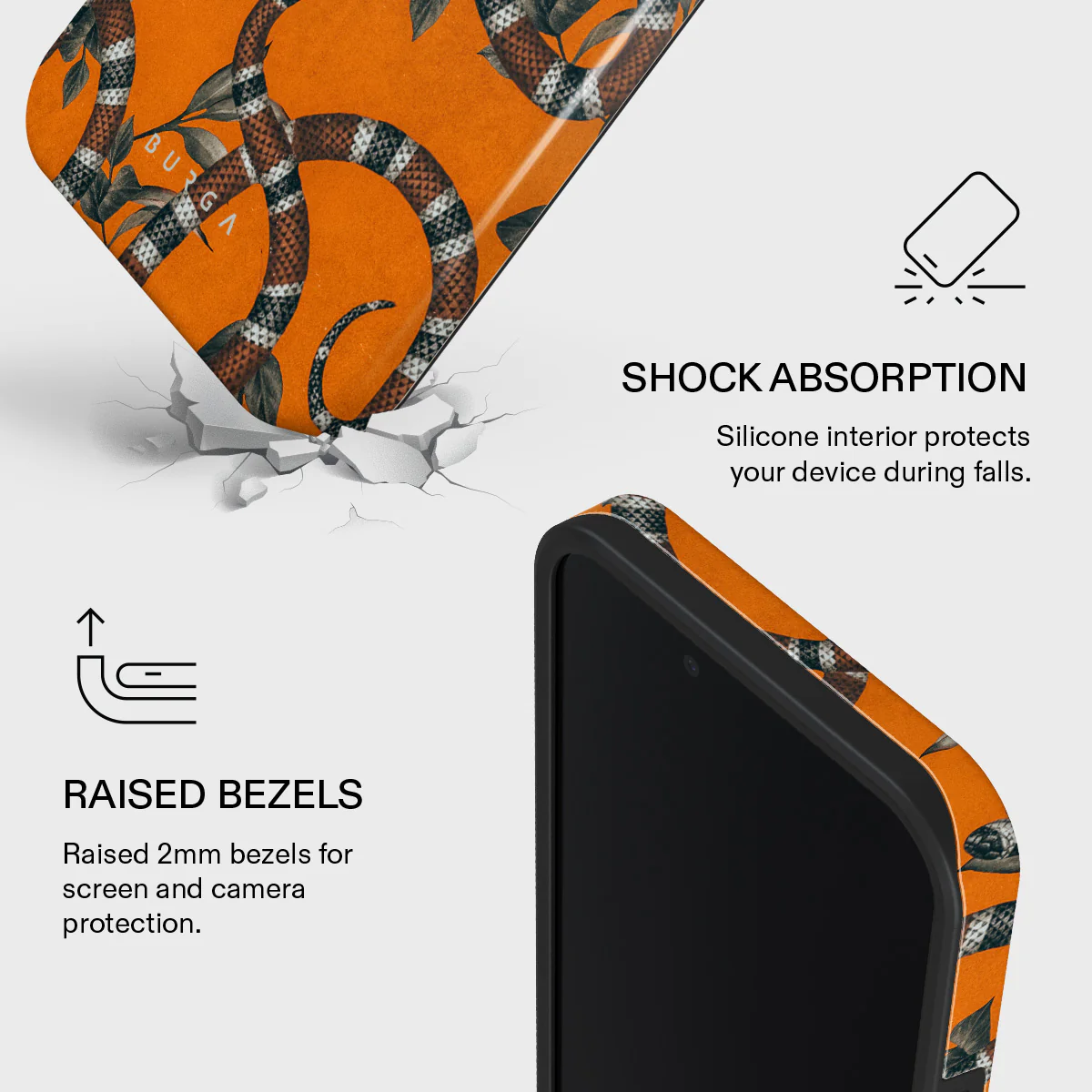 Bitter Apricot - Snake iPhone 17e Case - Image 4