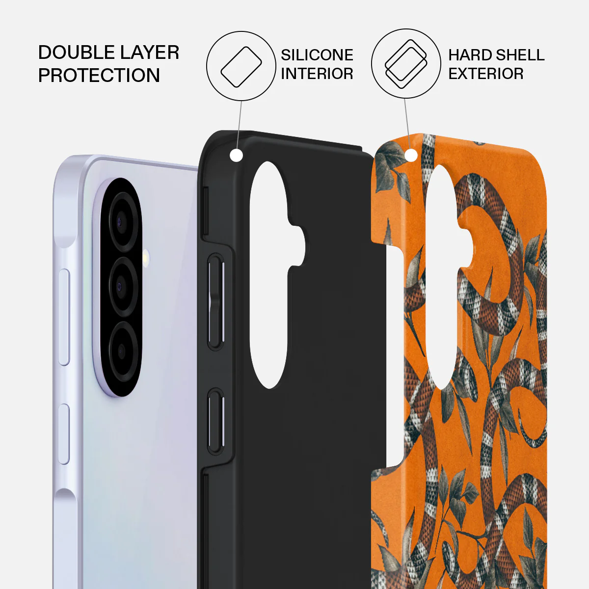 Bitter Apricot - Snake Samsung Galaxy A37 5G Case - Image 2